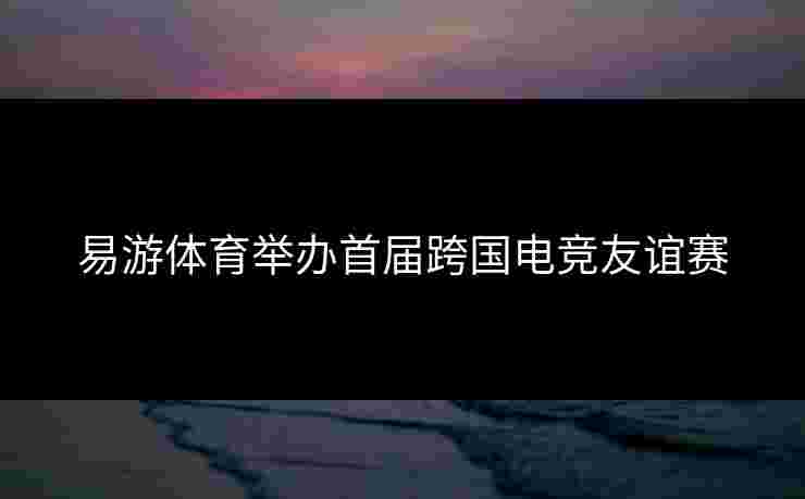 易游体育举办首届跨国电竞友谊赛