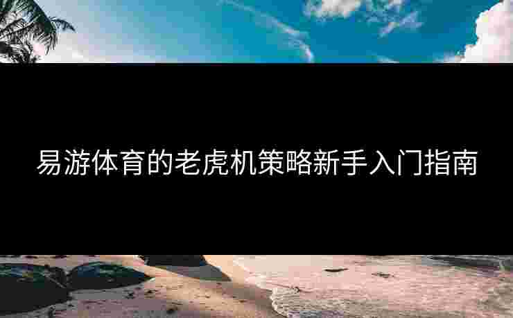 易游体育的老虎机策略新手入门指南